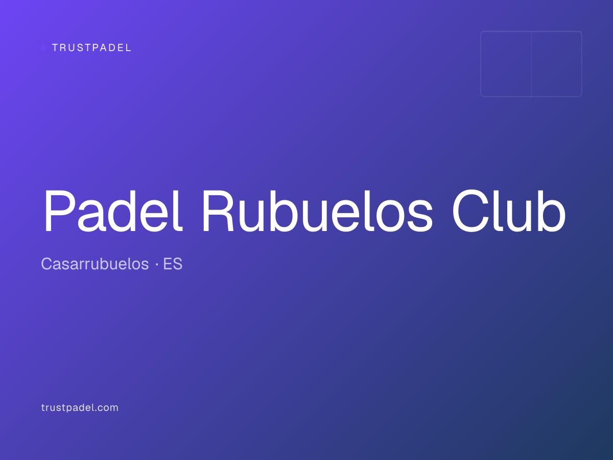 Padel Rubuelos Club padel club