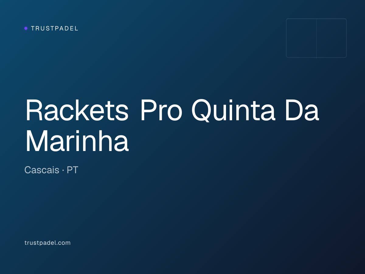 Rackets Pro Quinta Da Marinha padel club