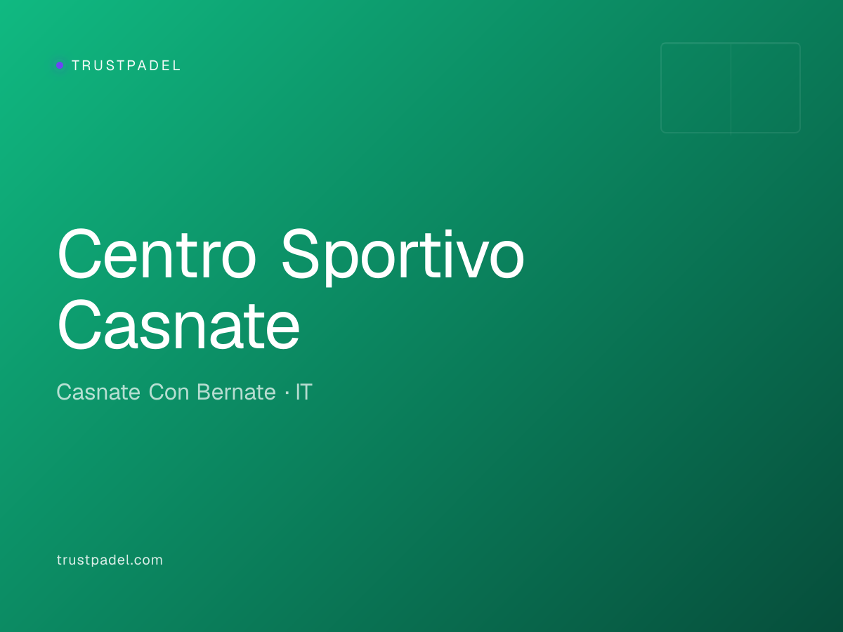 Centro Sportivo Casnate padel club