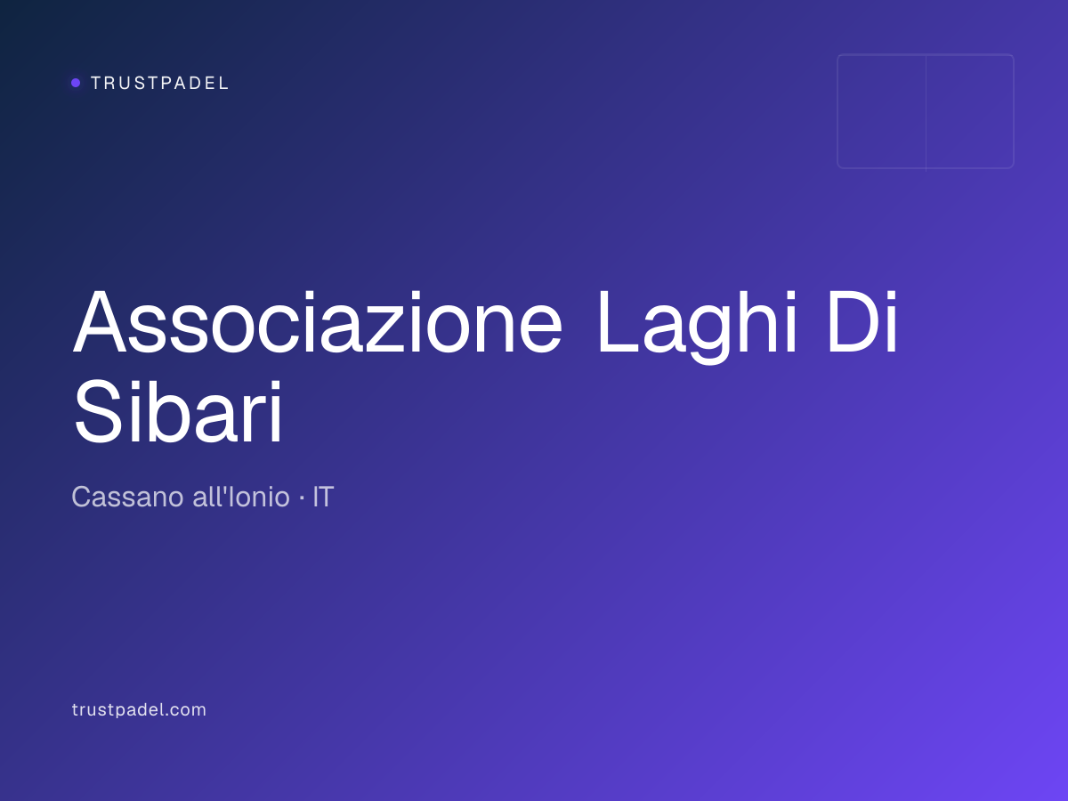 Associazione Laghi Di Sibari padel club