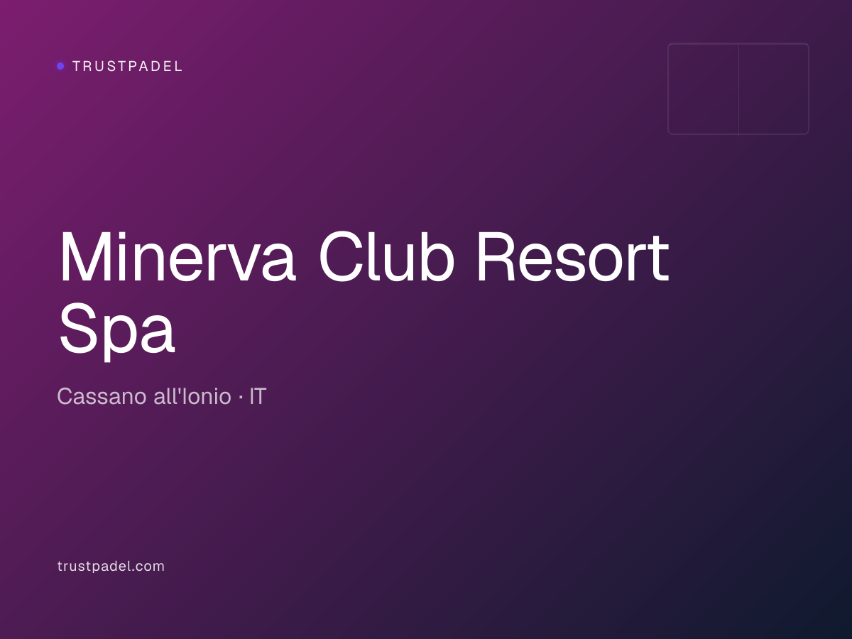Minerva Club Resort Spa padel club