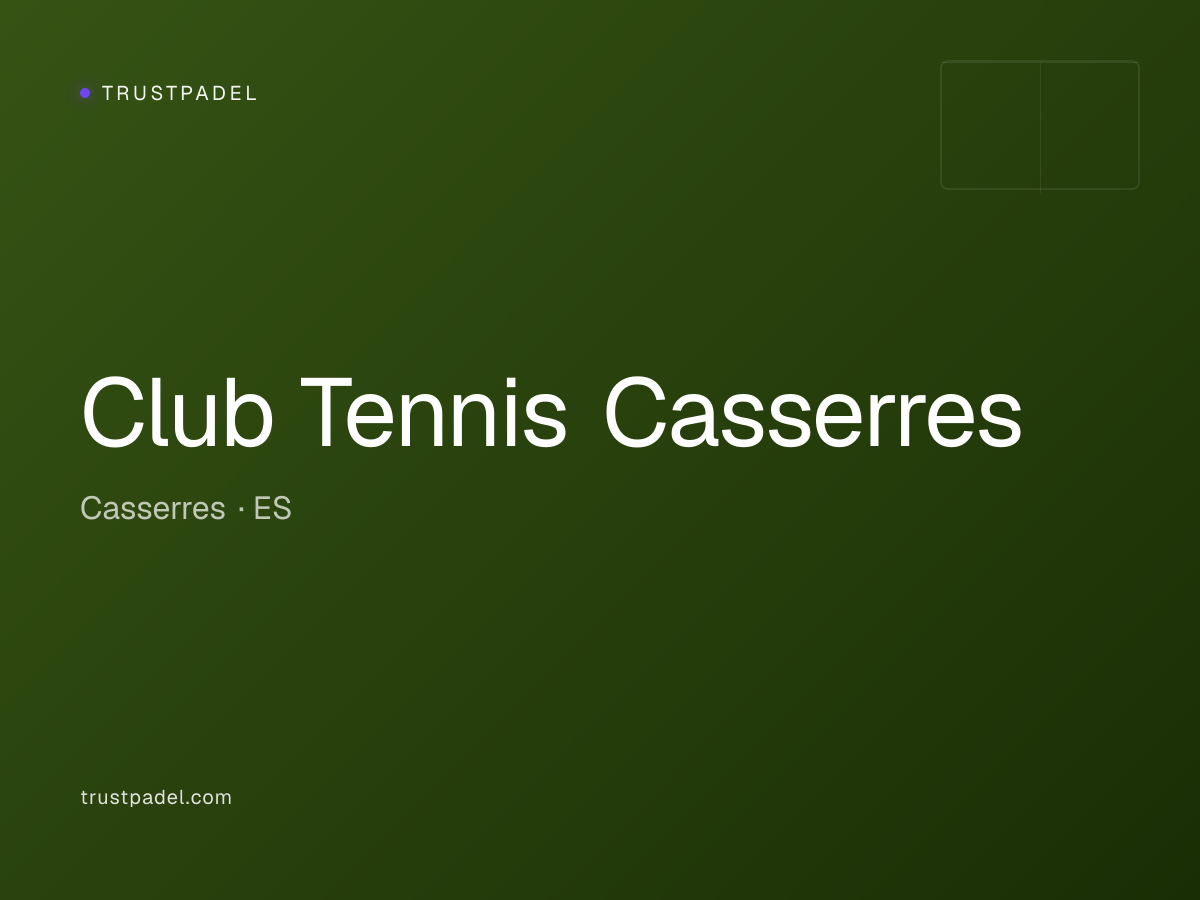 Club Tennis Casserres padel club