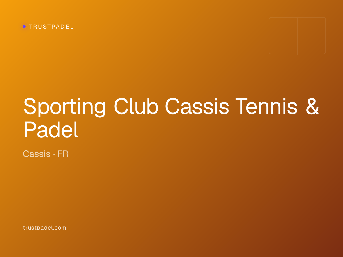 Sporting Club Cassis Tennis & Padel padel club