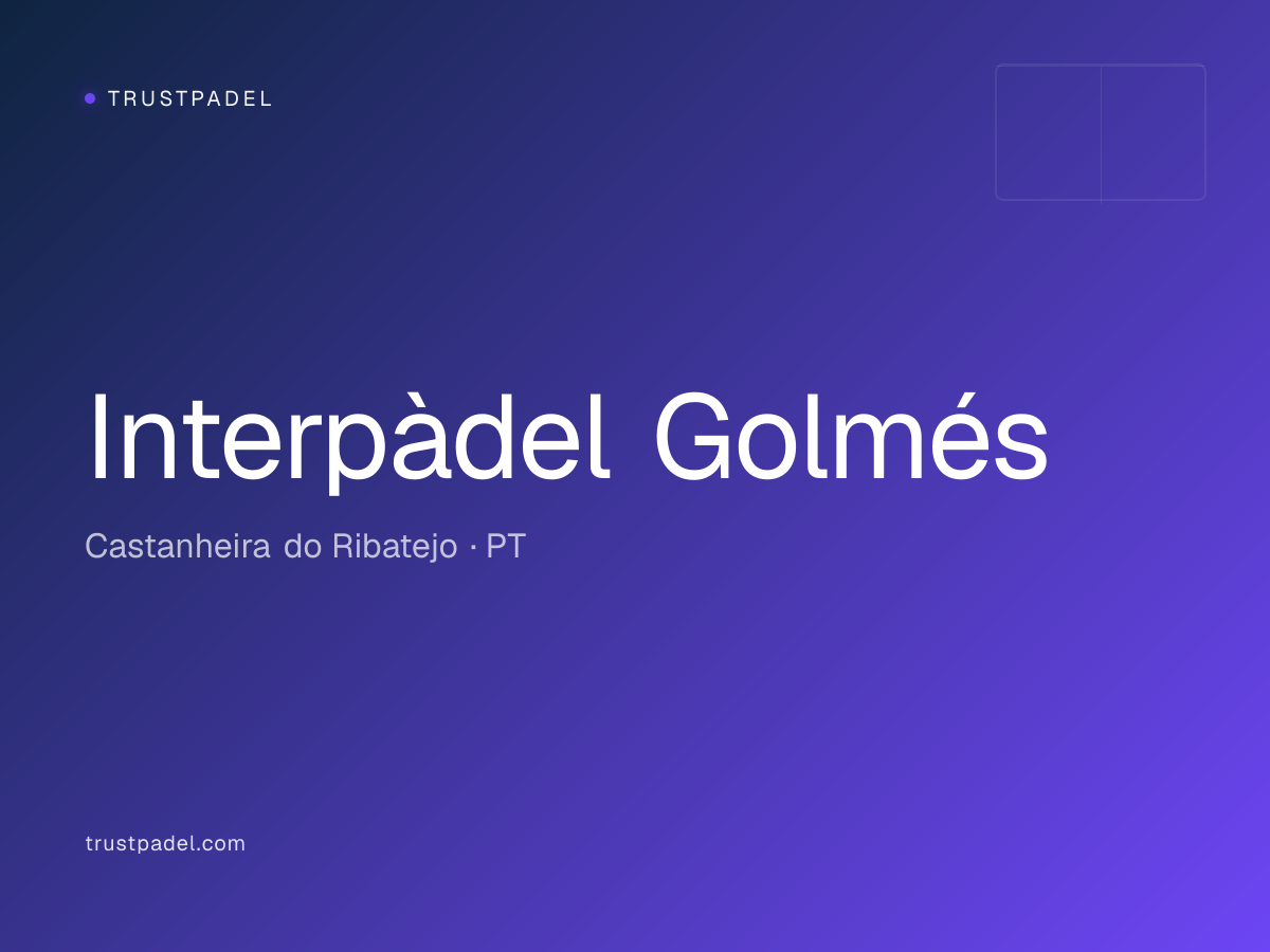 Interpàdel Golmés padel club