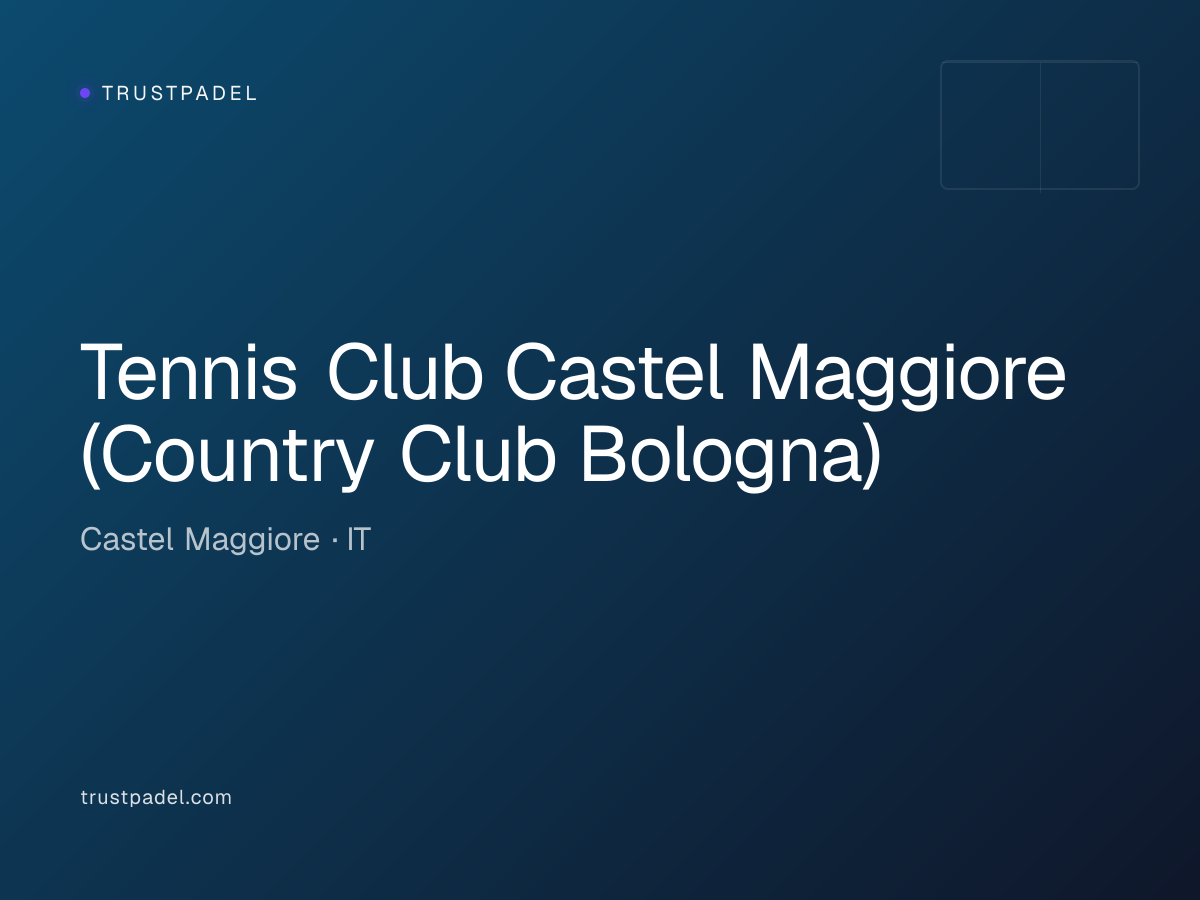 Tennis Club Castel Maggiore (Country Club Bologna) padel club