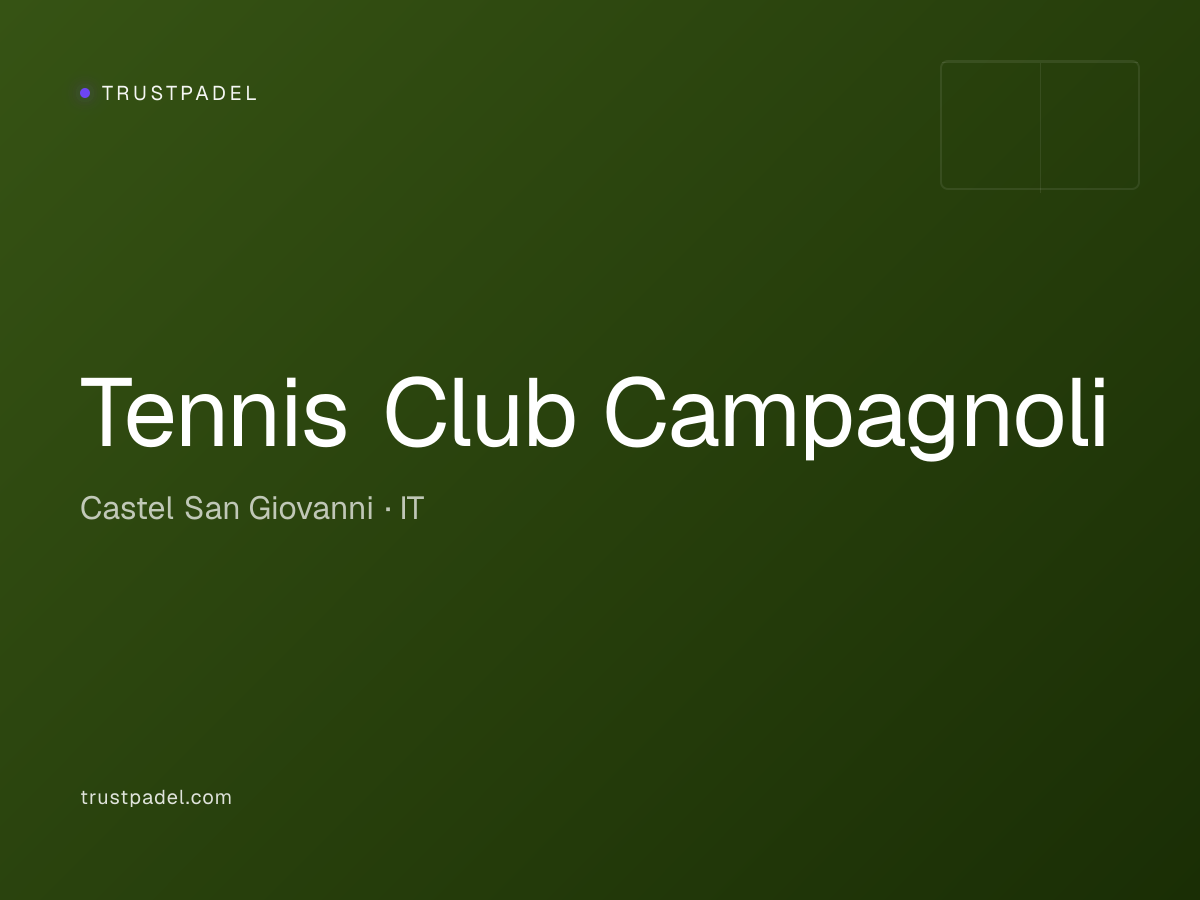 Tennis Club Campagnoli padel club