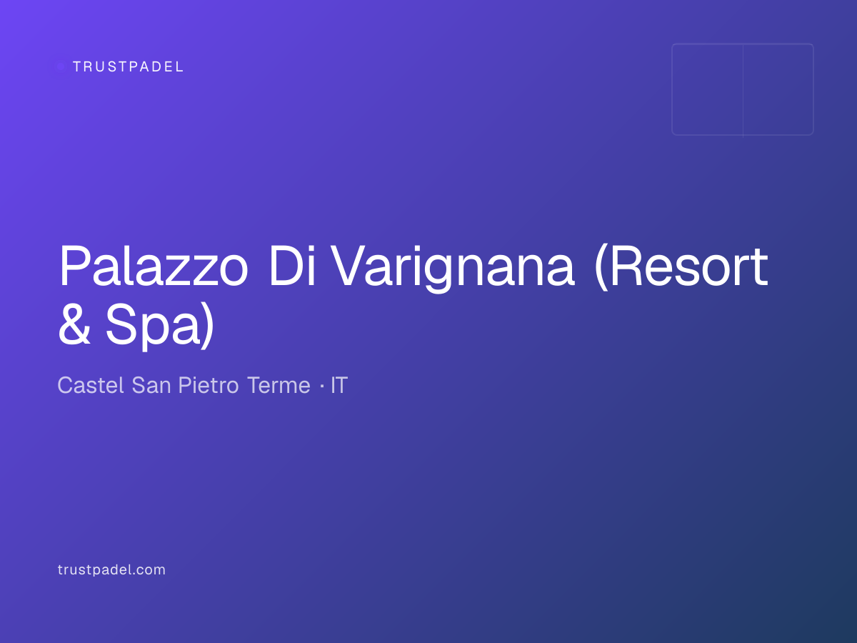 Palazzo Di Varignana (Resort & Spa) padel club