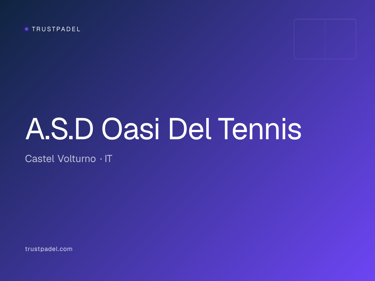 A.S.D Oasi Del Tennis padel club