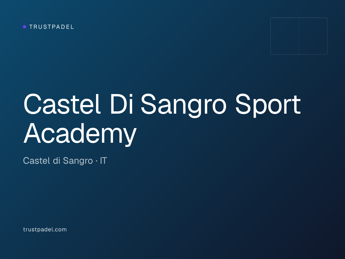 Castel Di Sangro Sport Academy padel club