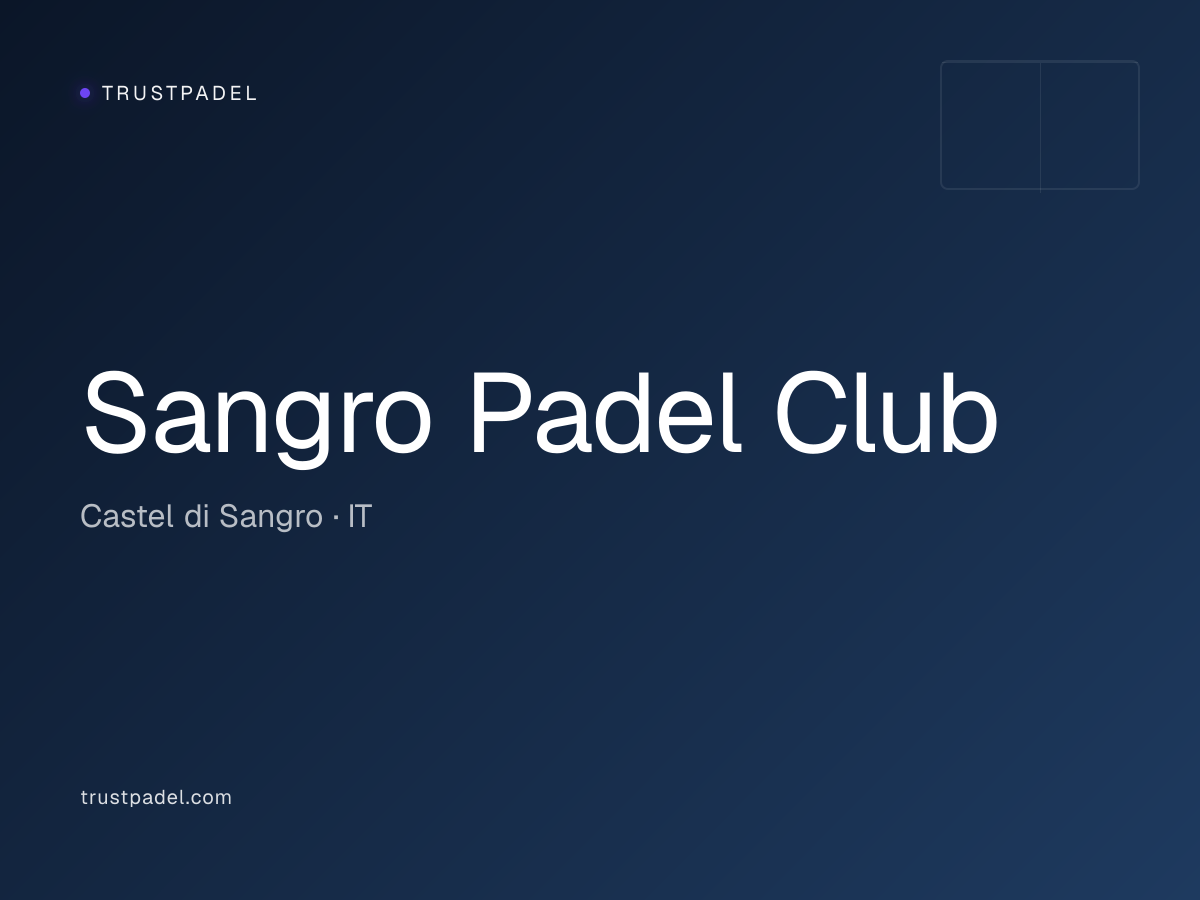 Sangro Padel Club padel club