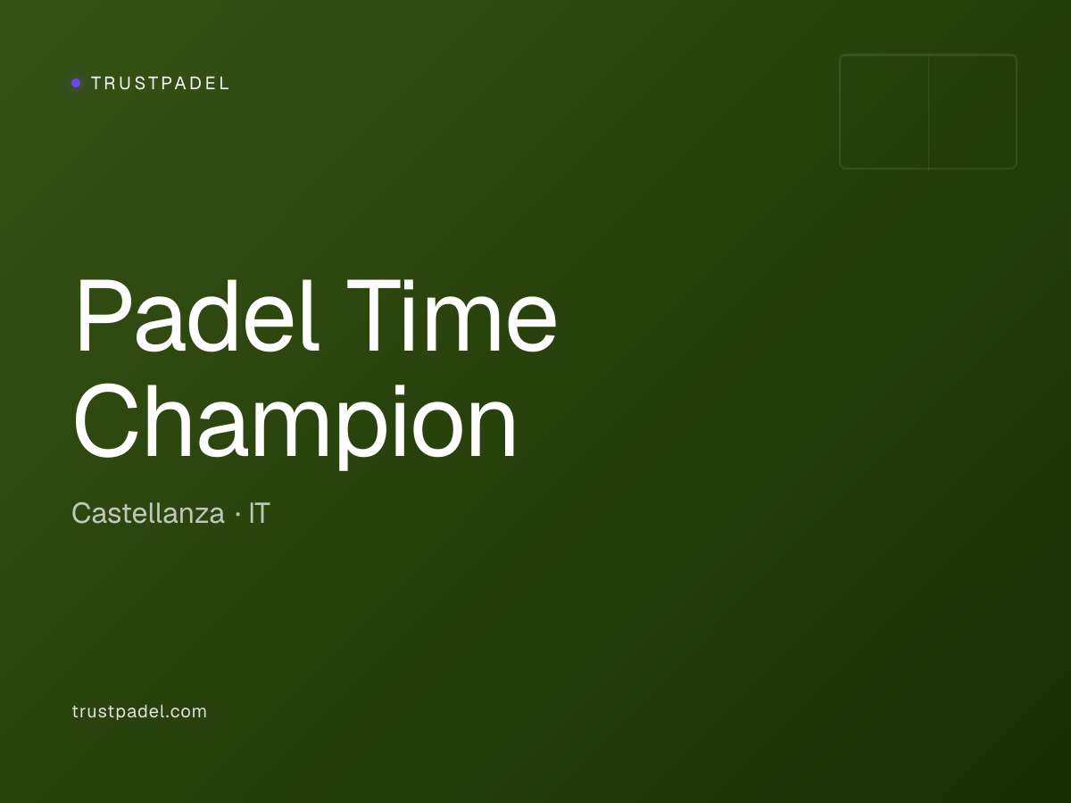 Padel Time Champion padel club
