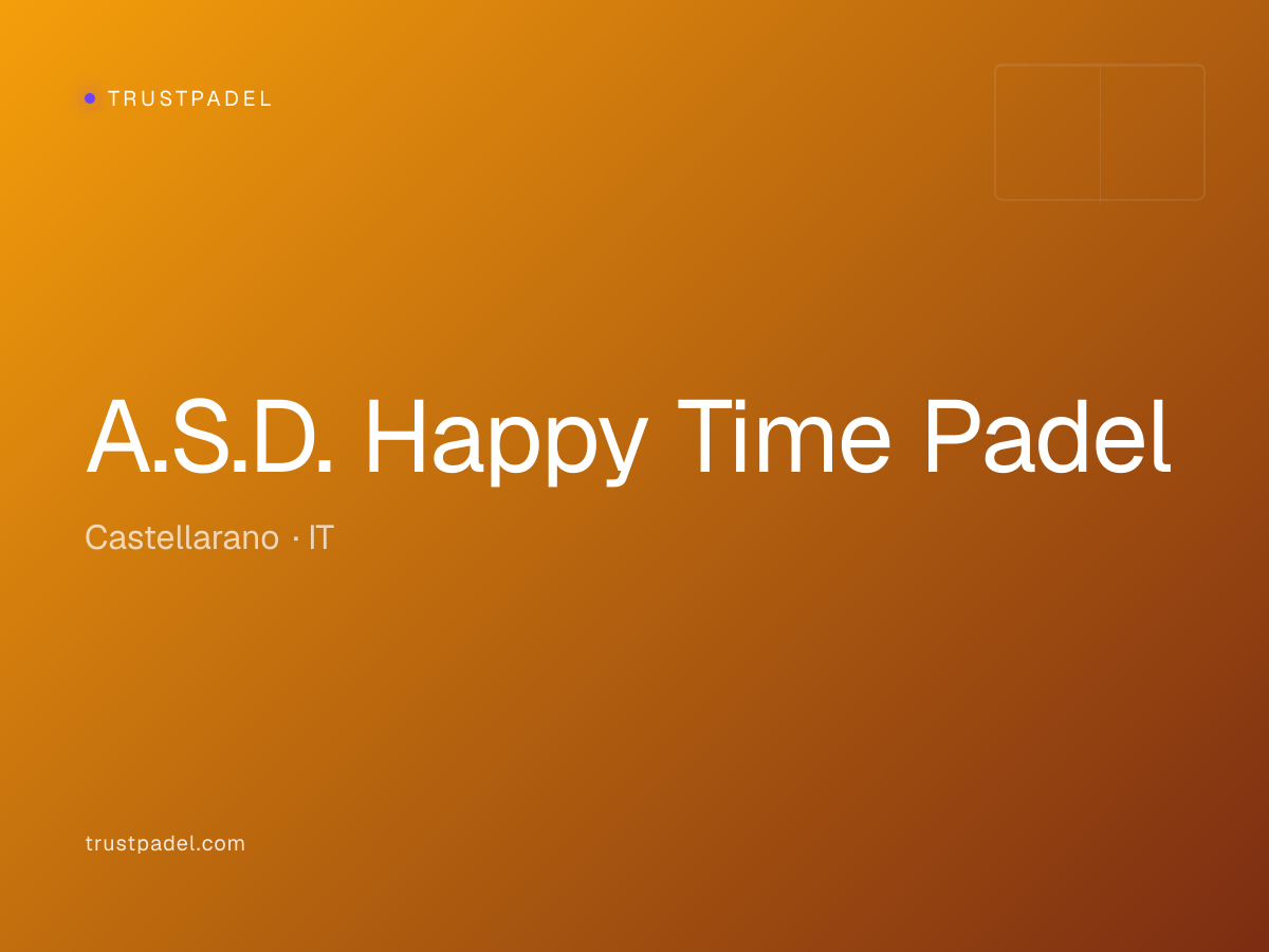 A.S.D. Happy Time Padel padel club