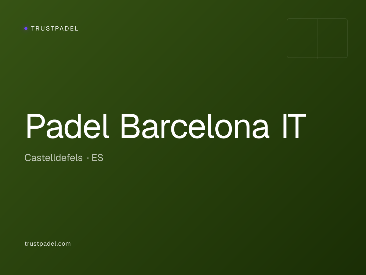 Padel Barcelona IT padel club