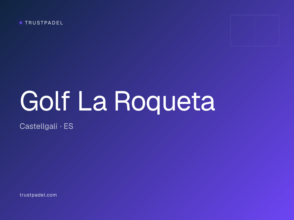 Golf La Roqueta padel club