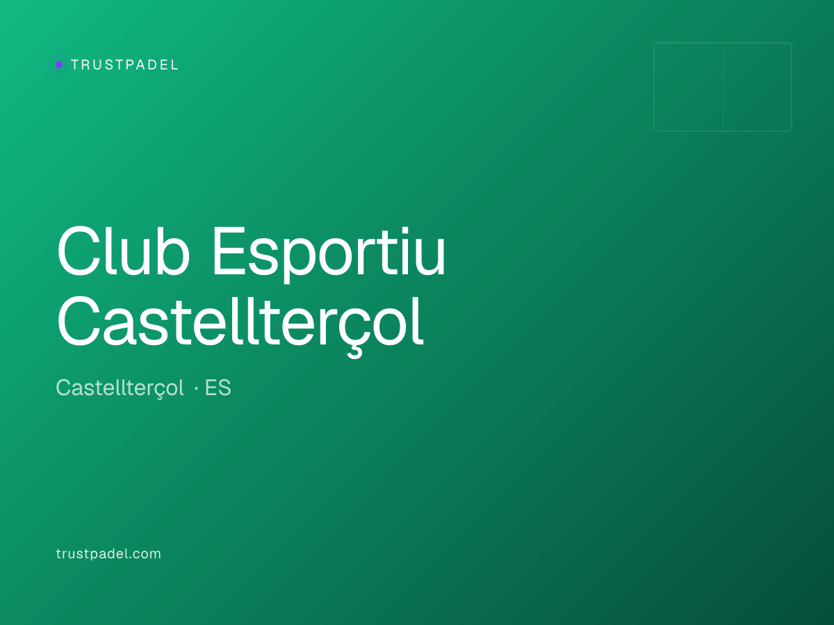 Club Esportiu Castellterçol padel club