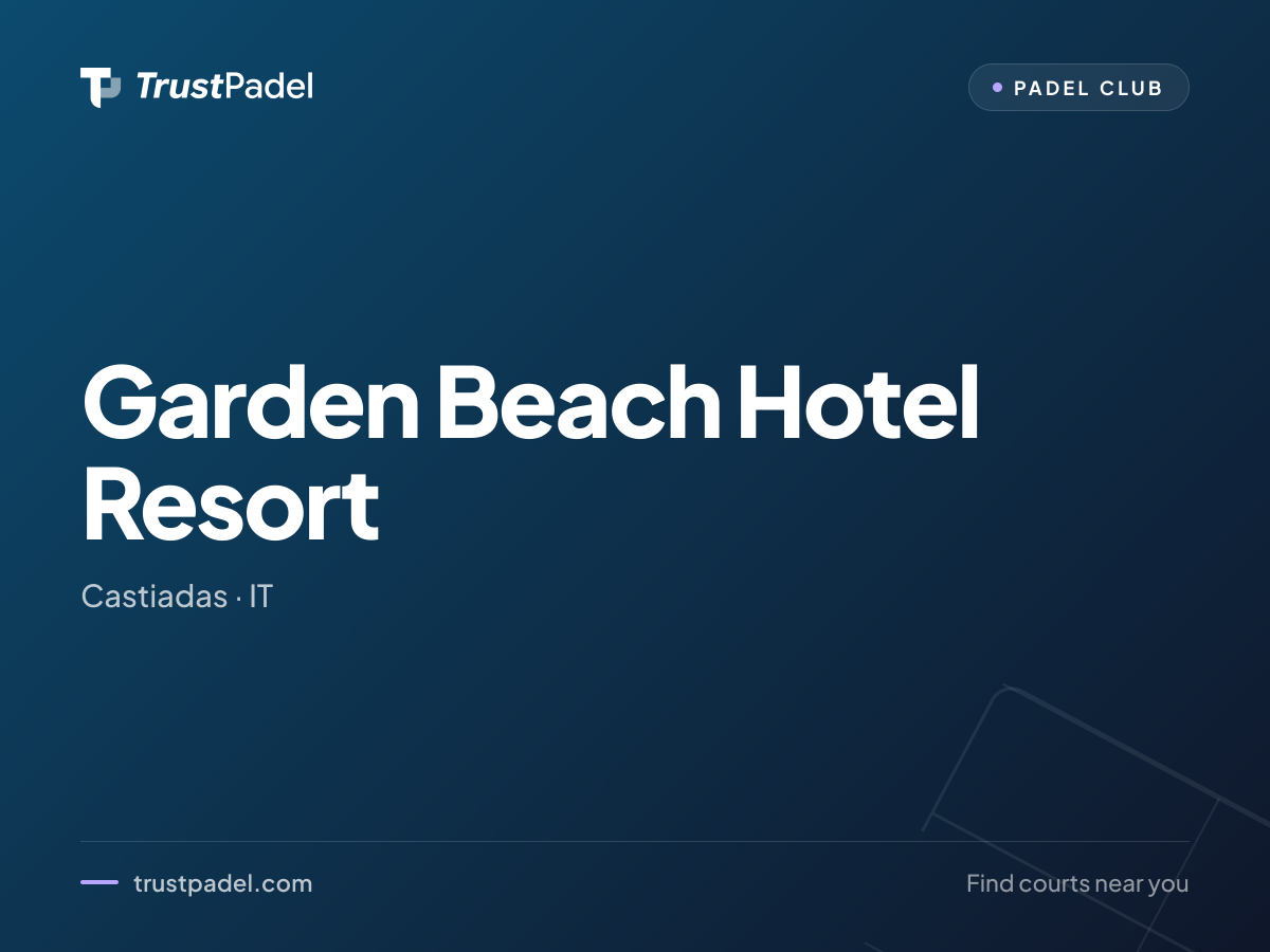 Garden Beach Hotel Resort padel club
