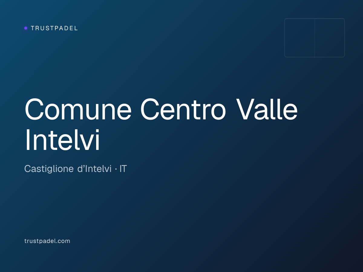 Comune Centro Valle Intelvi padel club