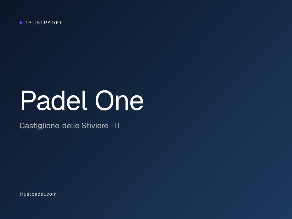 Padel One padel club