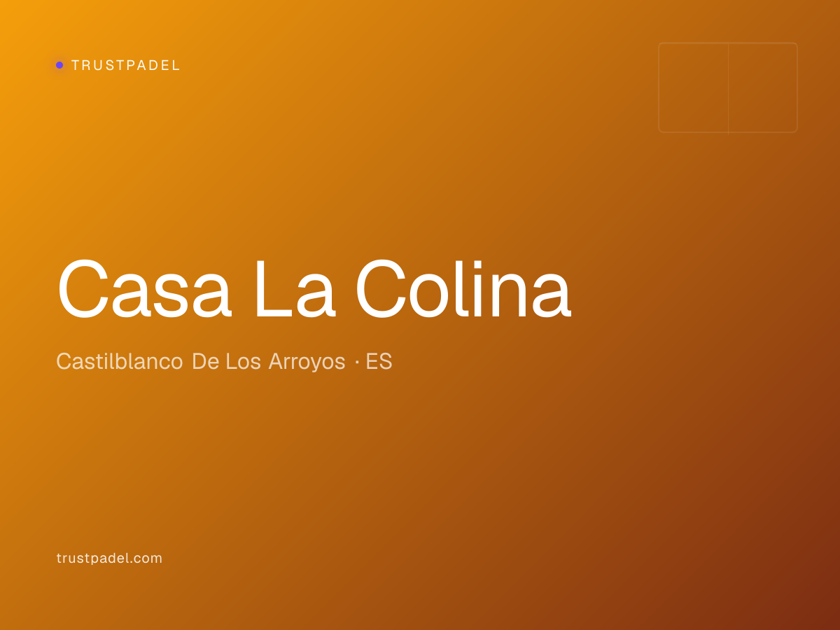 Casa La Colina padel club