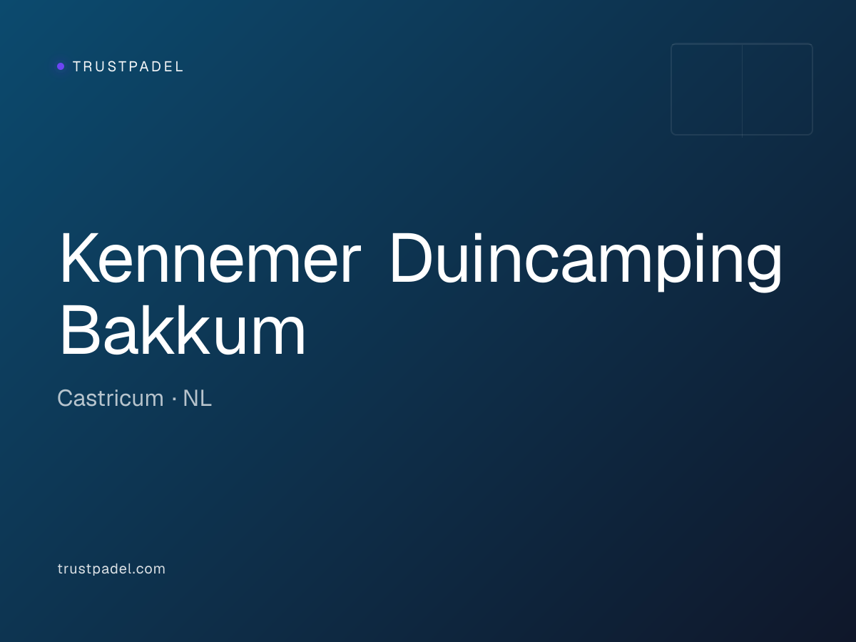 Kennemer Duincamping Bakkum padel club