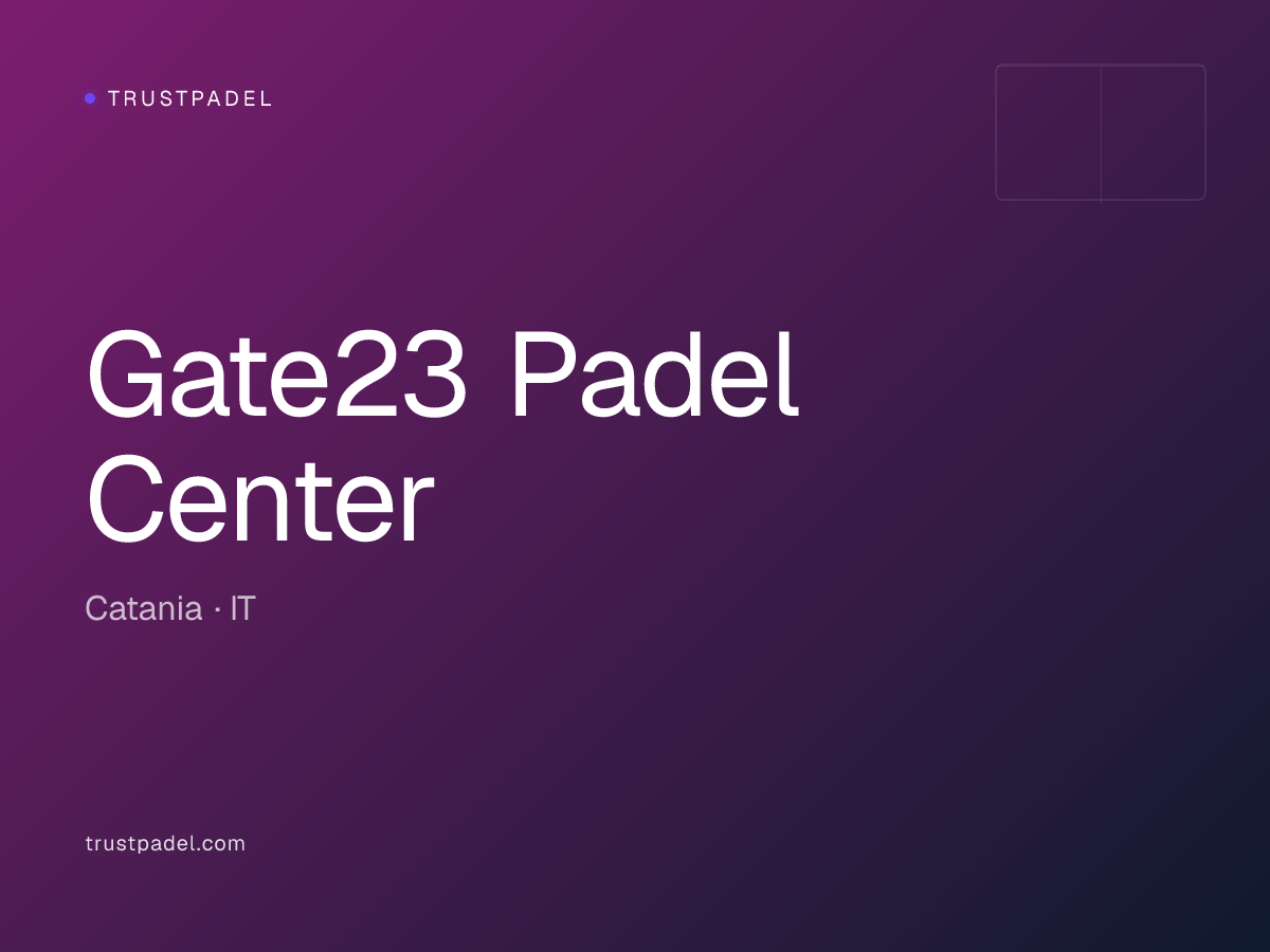 Gate23 Padel Center padel club