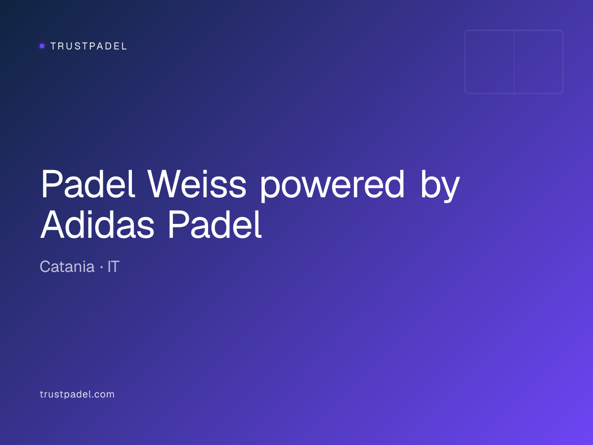 Padel Weiss powered by Adidas Padel padel club