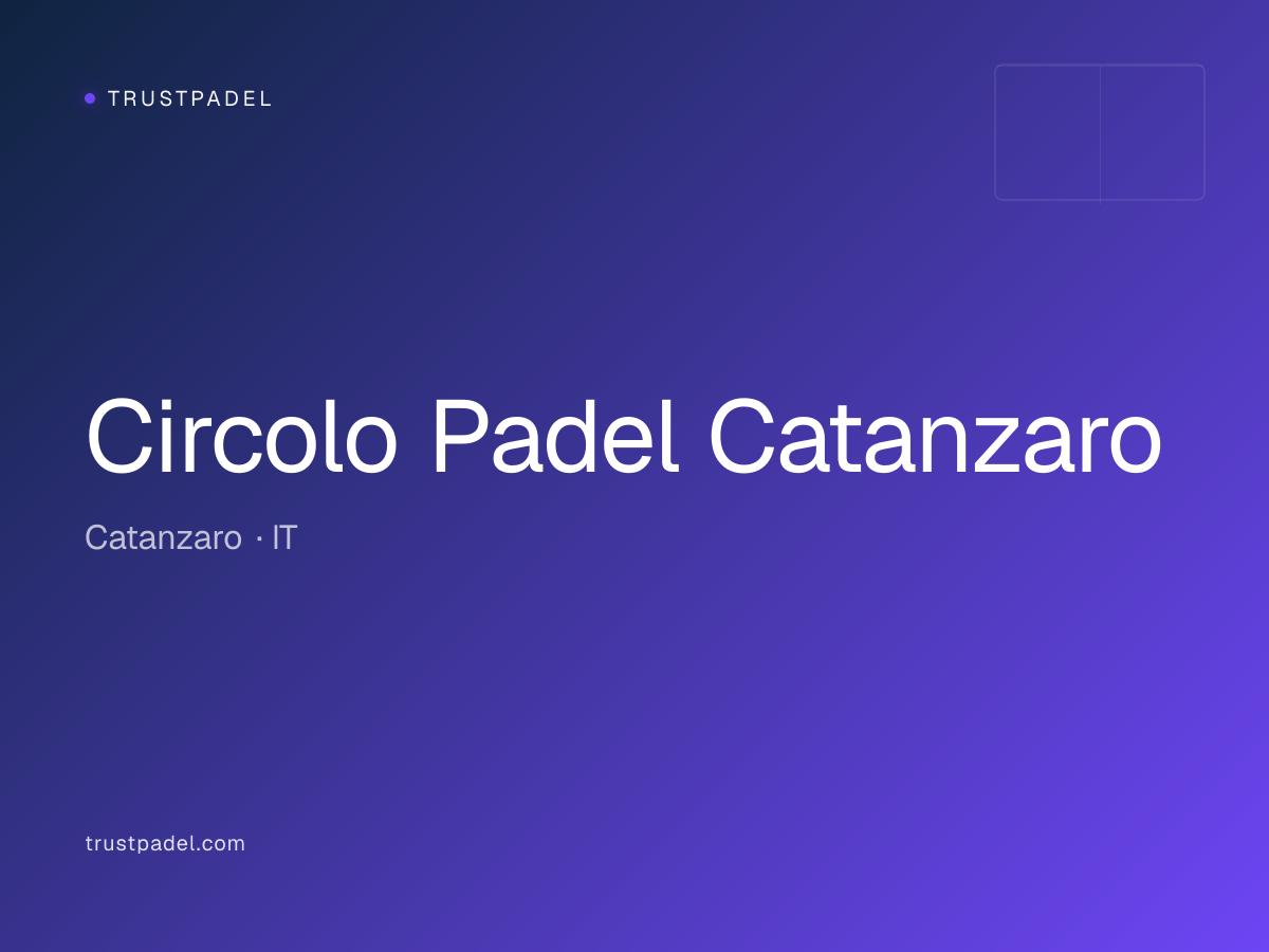Circolo Padel Catanzaro padel club