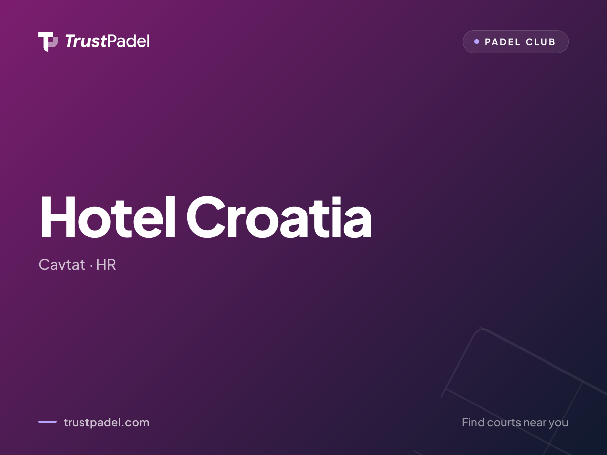 Hotel Croatia padel club