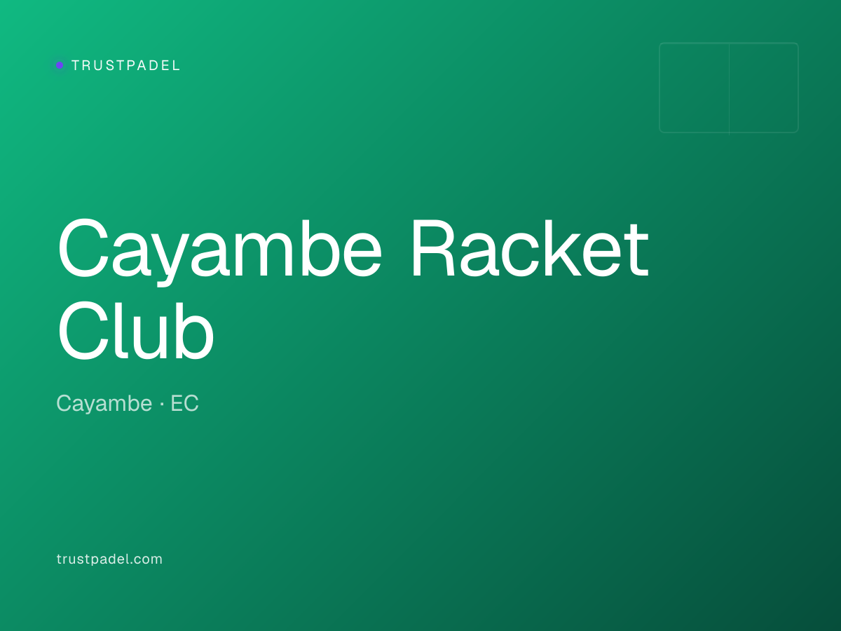 Cayambe Racket Club padel club