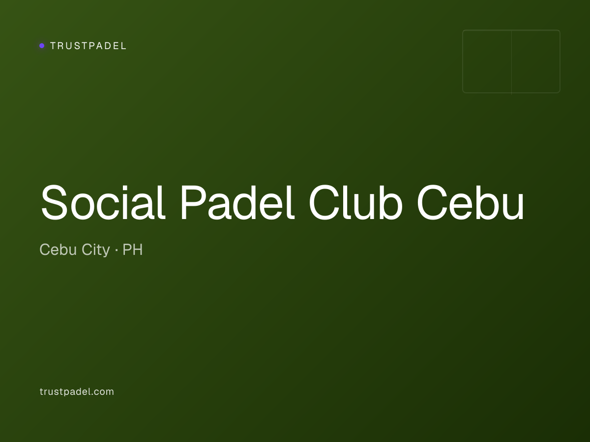 Social Padel Club Cebu padel club
