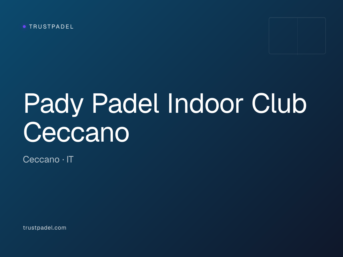 Pady Padel Indoor Club Ceccano padel club