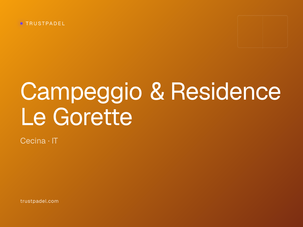 Campeggio & Residence Le Gorette padel club