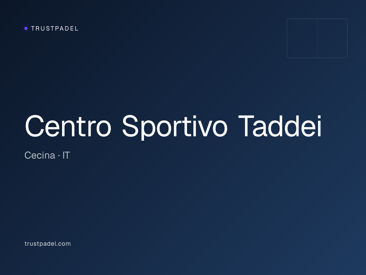 Centro Sportivo Taddei padel club