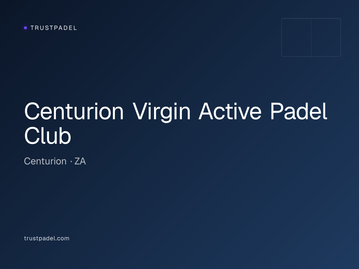 Centurion Virgin Active Padel Club padel club