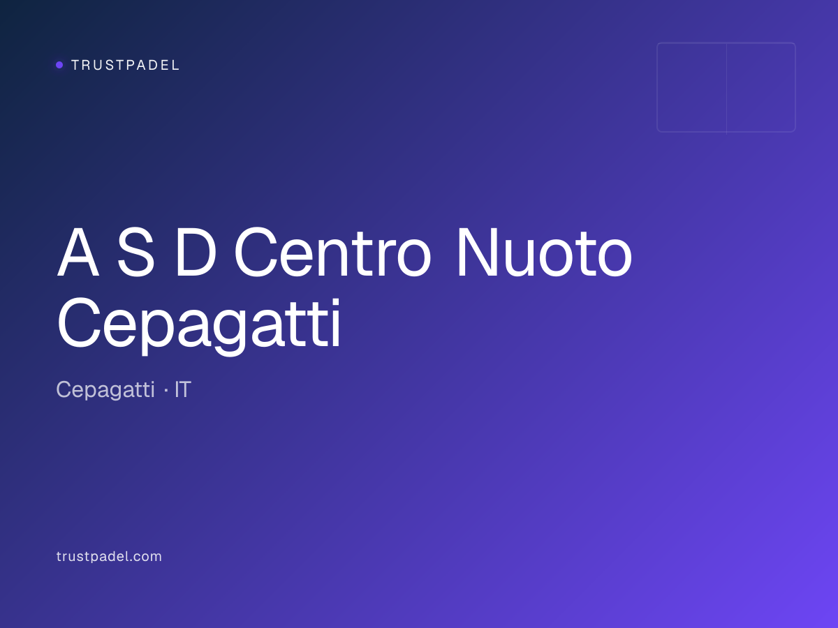 A S D Centro Nuoto Cepagatti padel club