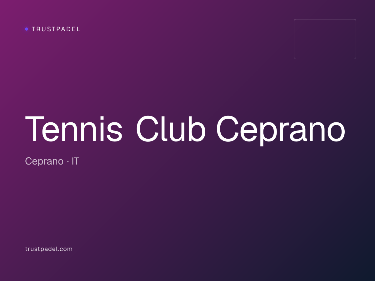 Tennis Club Ceprano padel club