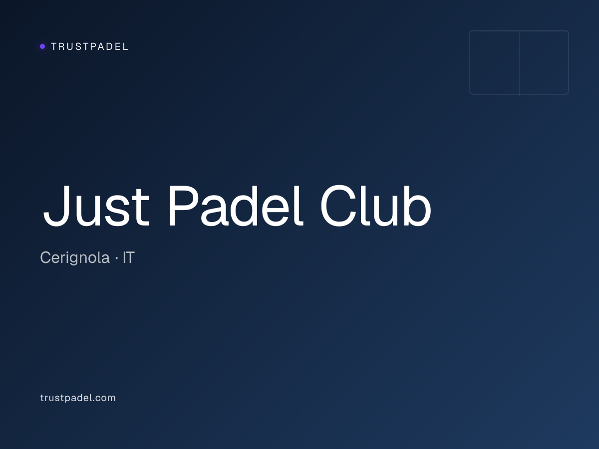 Just Padel Club padel club