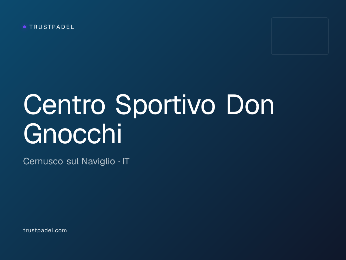 Centro Sportivo Don Gnocchi padel club