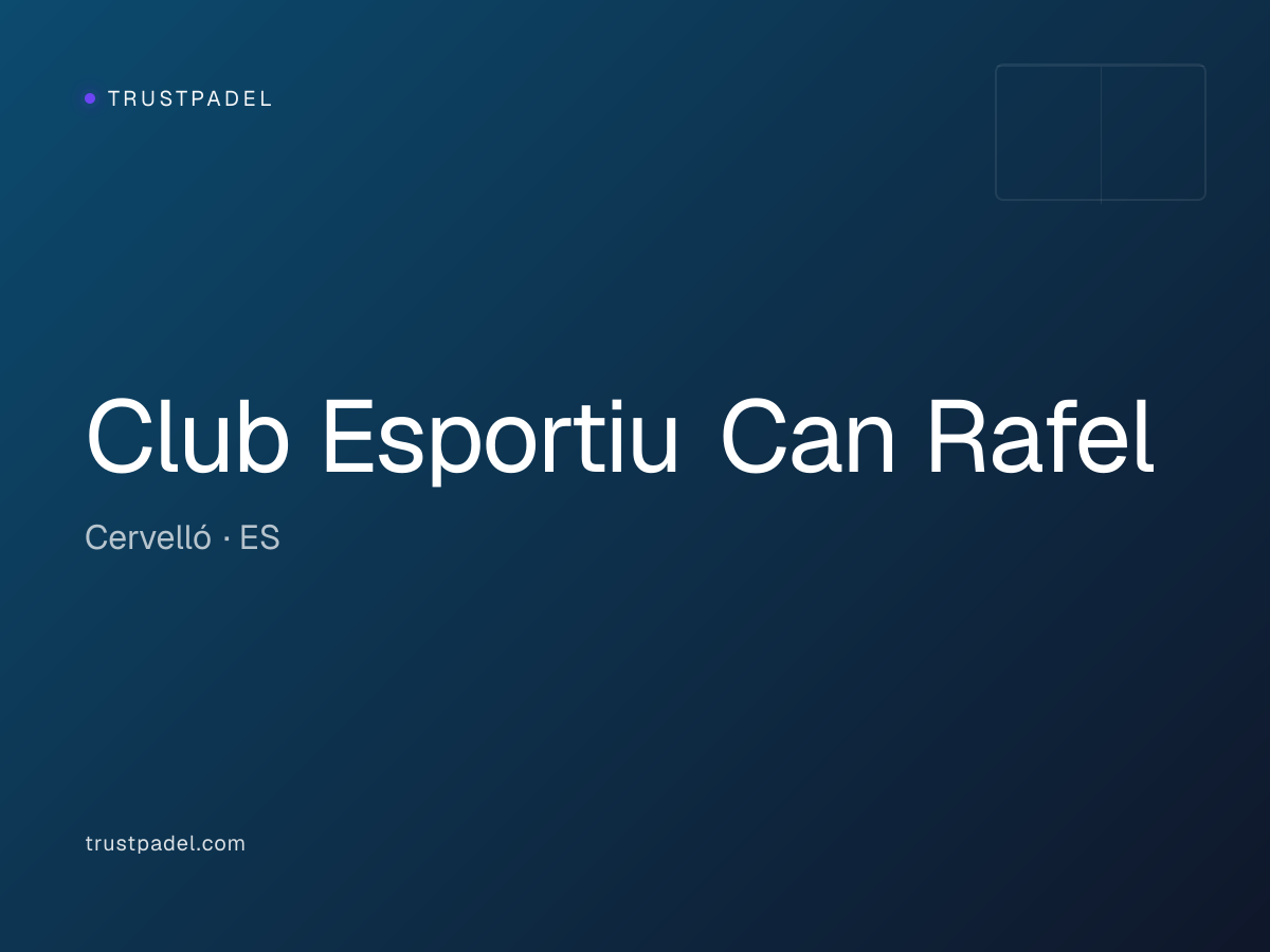 Club Esportiu Can Rafel padel club