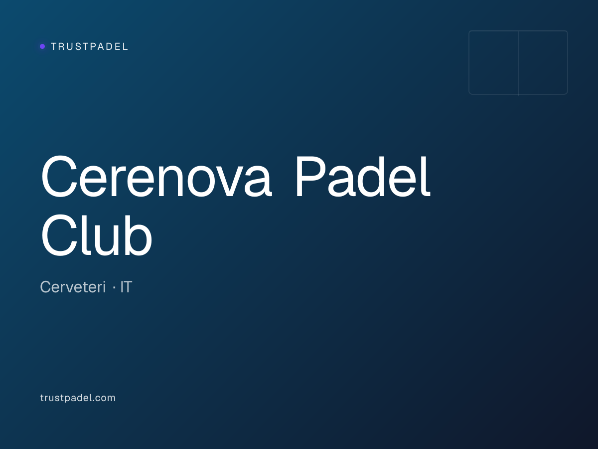 Cerenova Padel Club padel club
