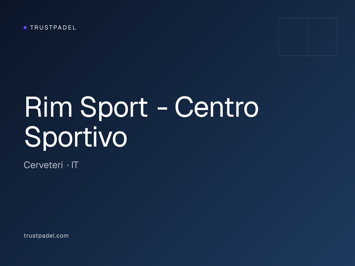 Rim Sport - Centro Sportivo padel club