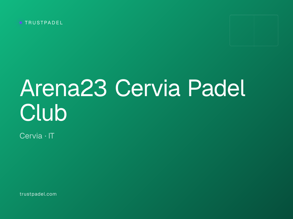 Arena23 Cervia Padel Club padel club