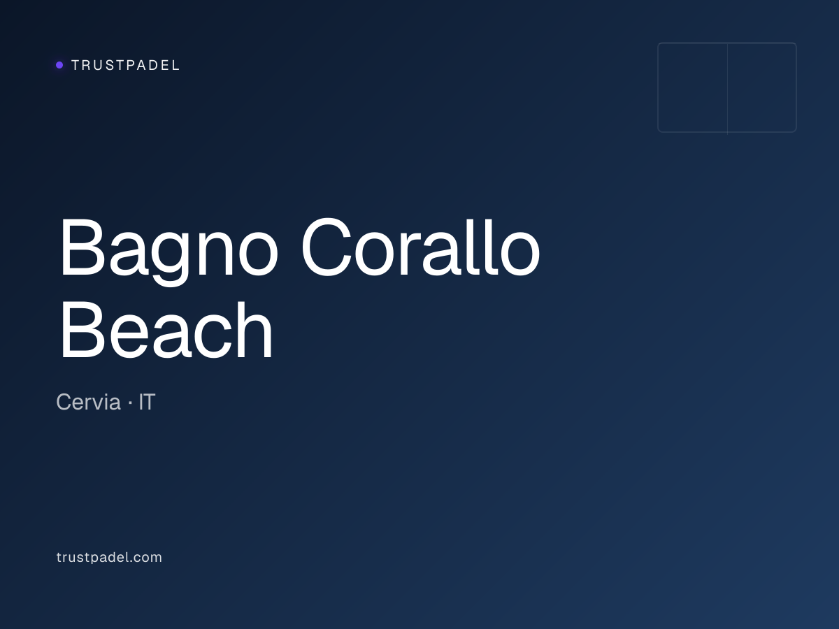 Bagno Corallo Beach padel club