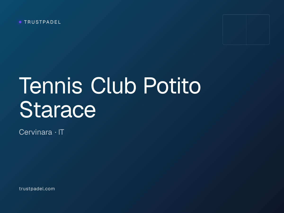 Tennis Club Potito Starace padel club