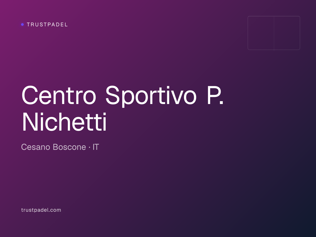 Centro Sportivo P. Nichetti padel club