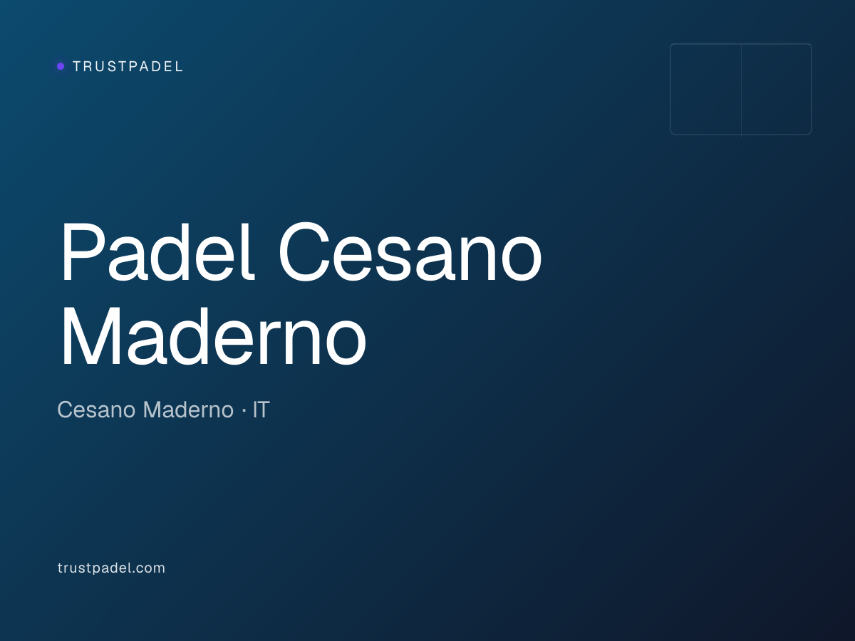 Padel Cesano Maderno padel club