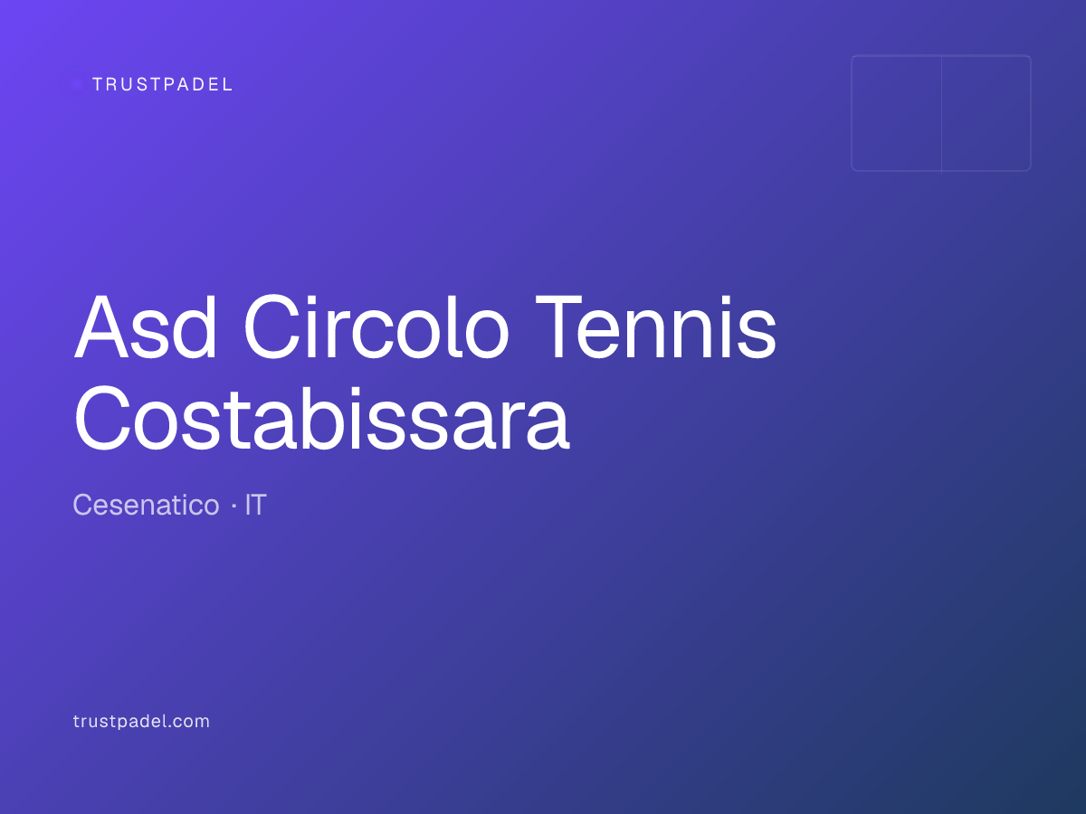 Asd Circolo Tennis Costabissara padel club