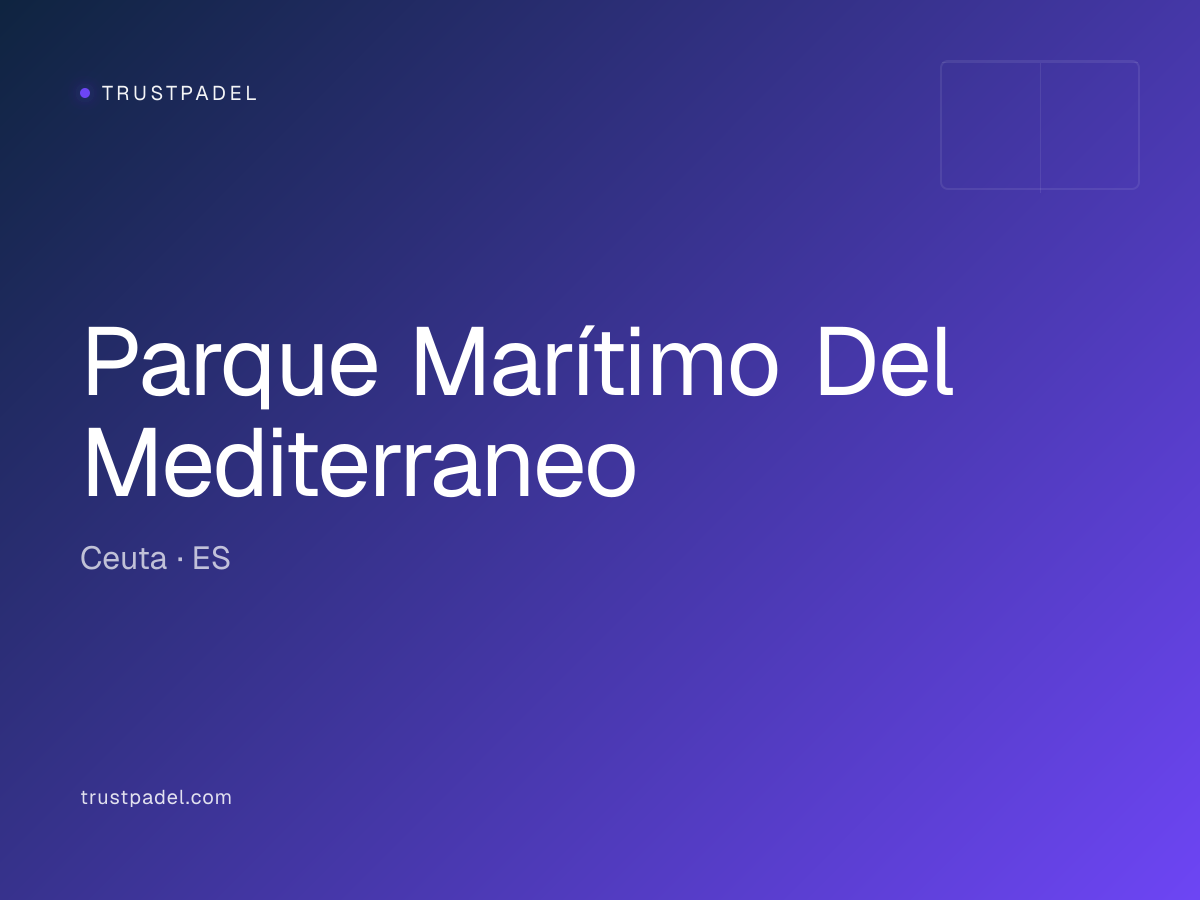 Parque Marítimo Del Mediterraneo padel club