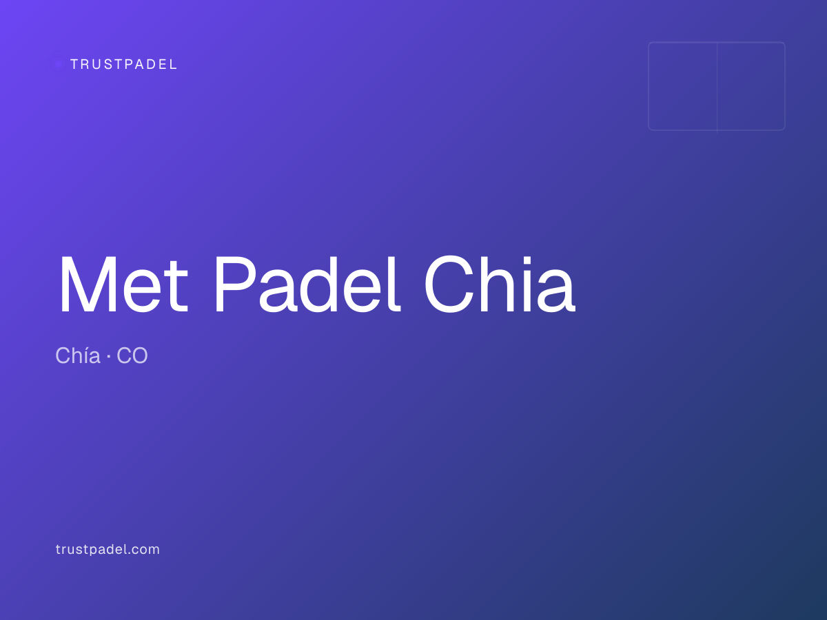 Met Padel Chia padel club