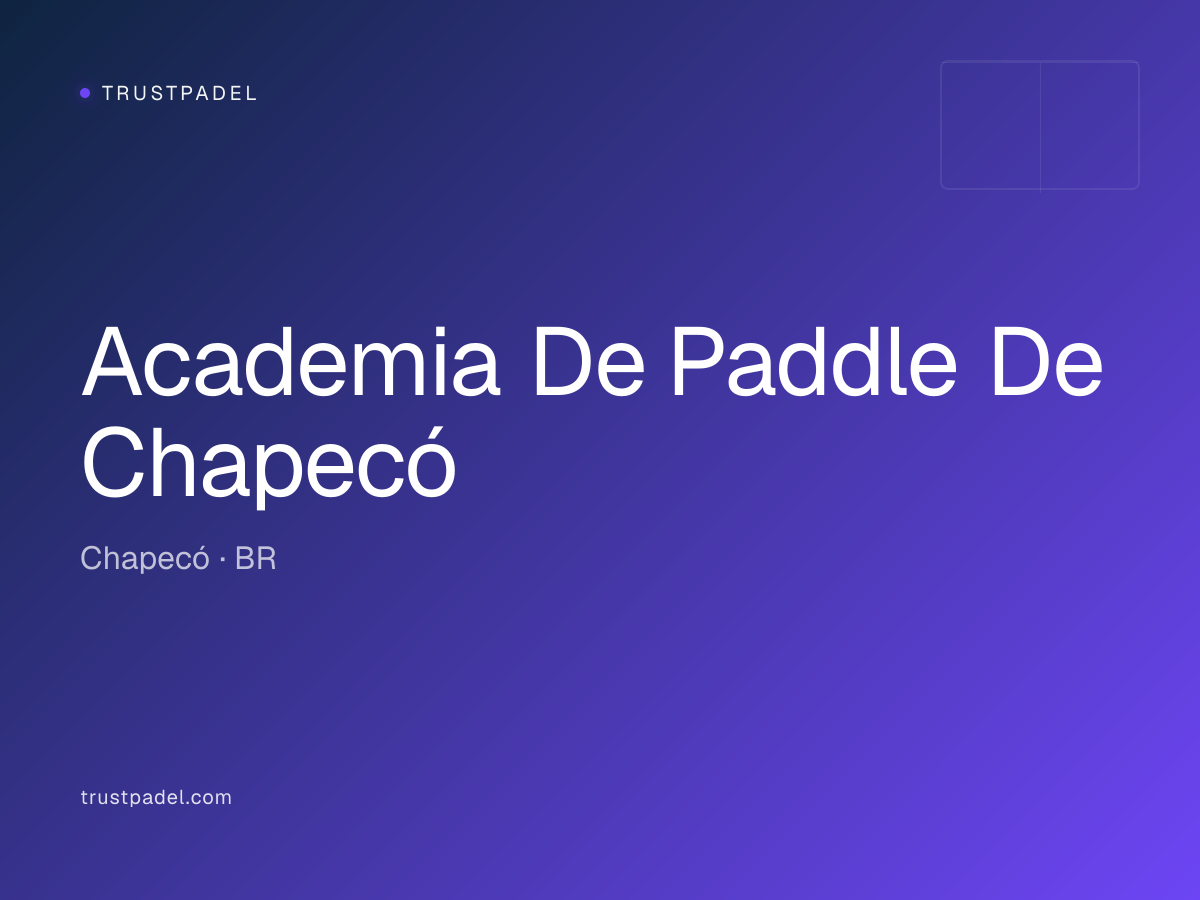 Academia De Paddle De Chapecó padel club